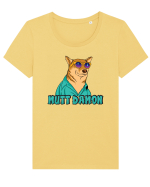 Cu atitudine - Mutt damon Tricou mânecă scurtă guler larg fitted Damă Expresser