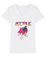 Cu atitudine - Style Tricou mânecă scurtă guler V Damă Evoker