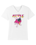 Cu atitudine - Style Tricou mânecă scurtă guler V Bărbat Presenter