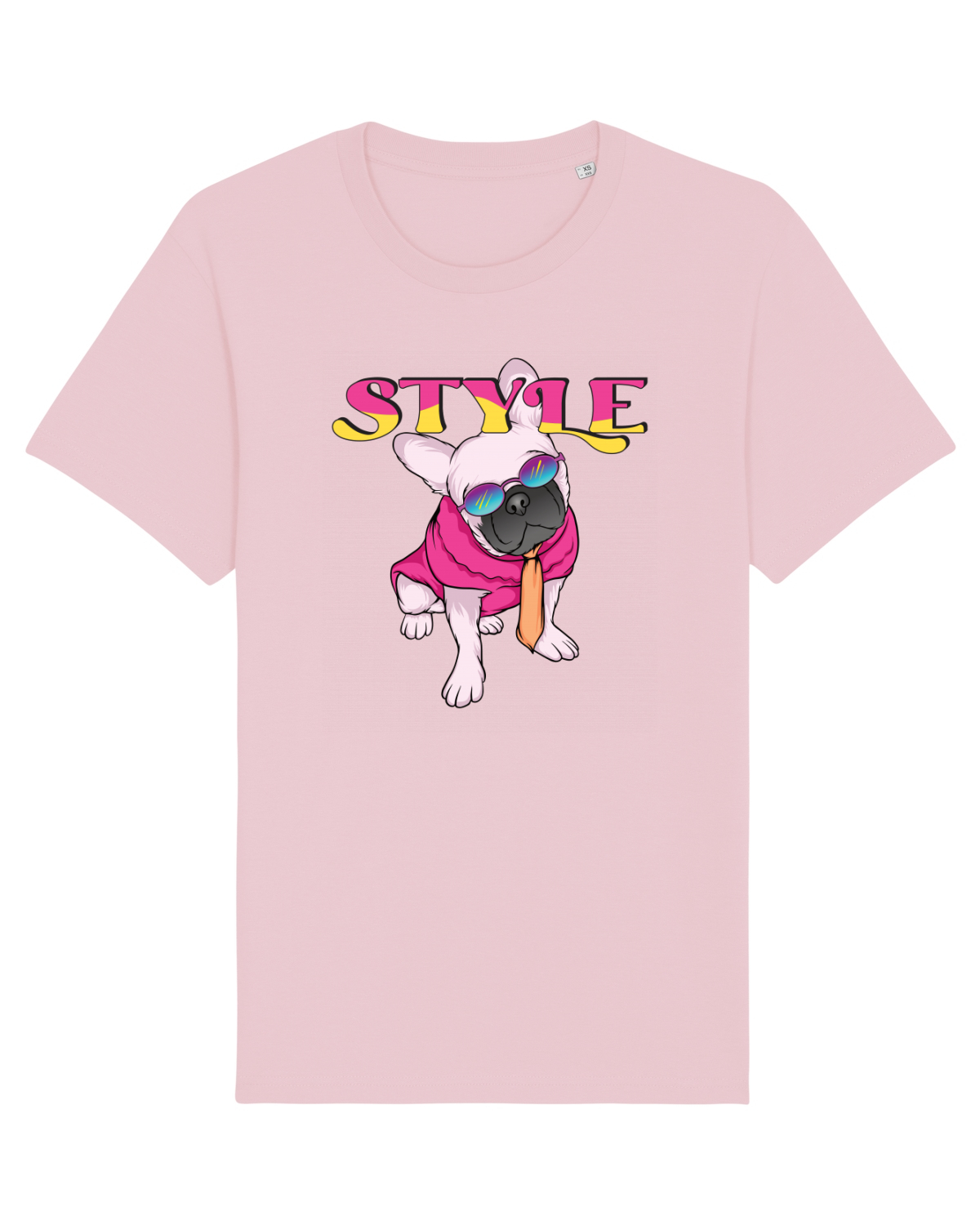 Tricou mânecă scurtă Unisex Rocker Cotton Pink