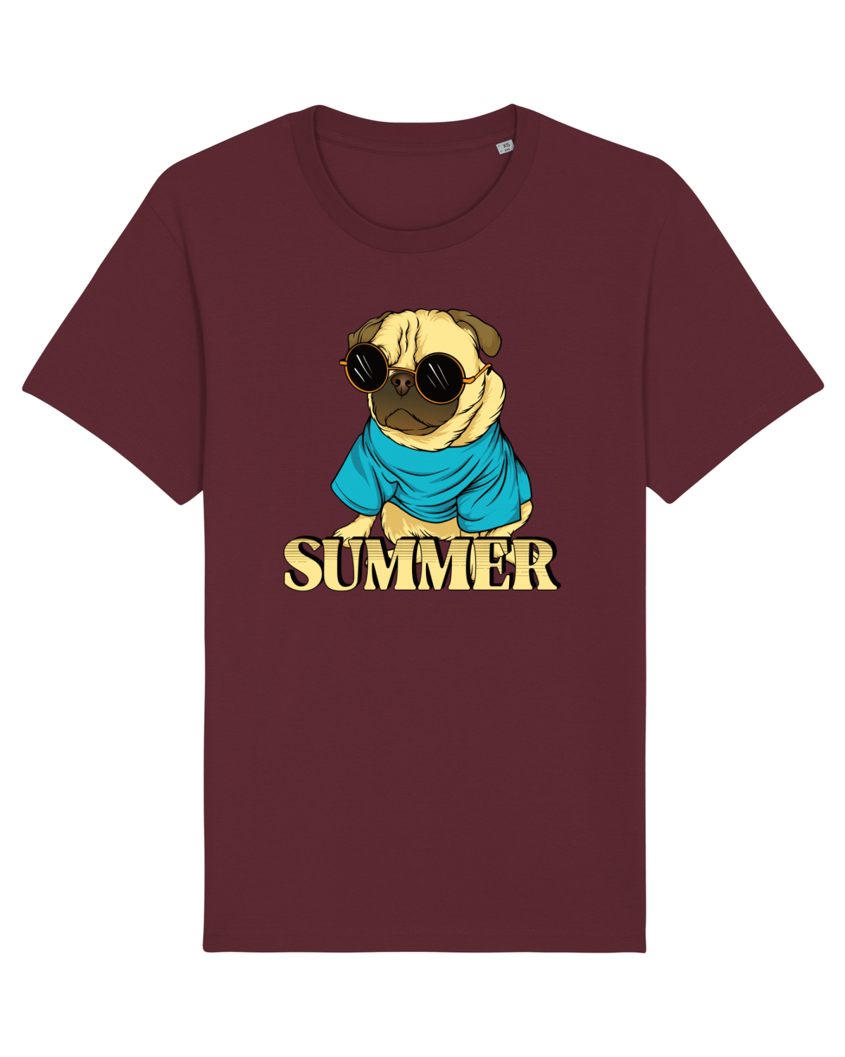 Tricou mânecă scurtă Unisex Rocker Burgundy