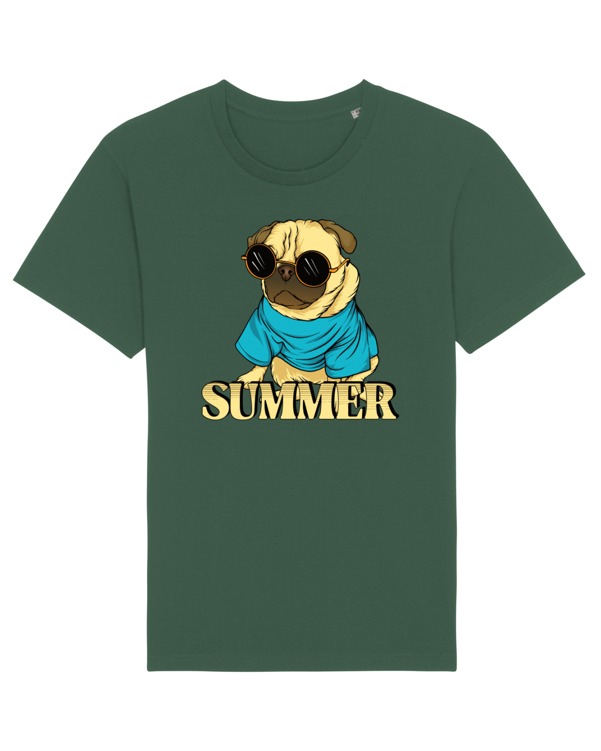 Tricou mânecă scurtă Unisex Rocker Bottle Green