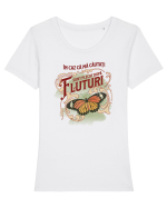 În caz că mă căutați, sunt plecat după fluturi Tricou mânecă scurtă guler larg fitted Damă Expresser
