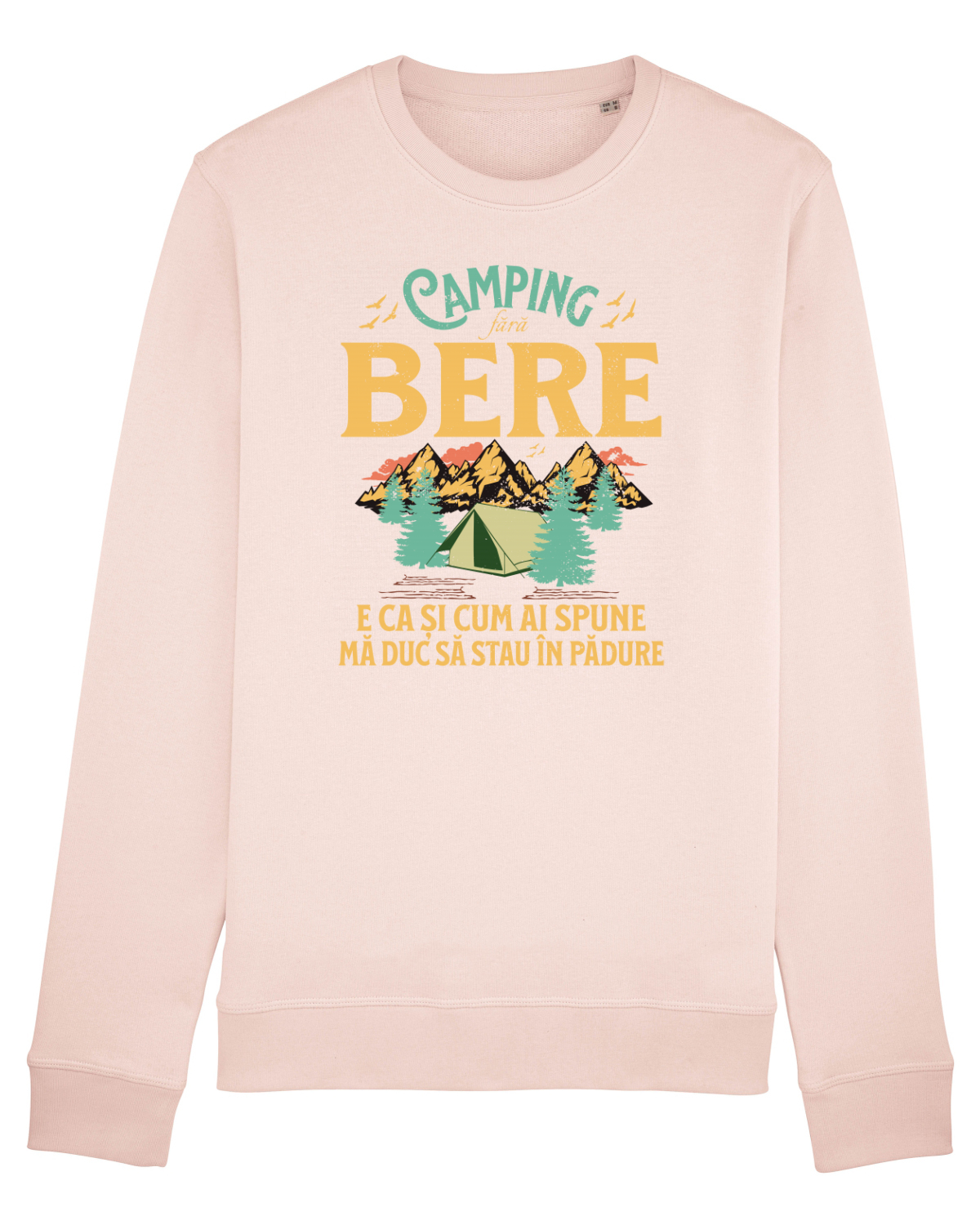 Bluză mânecă lungă Unisex Rise Candy Pink