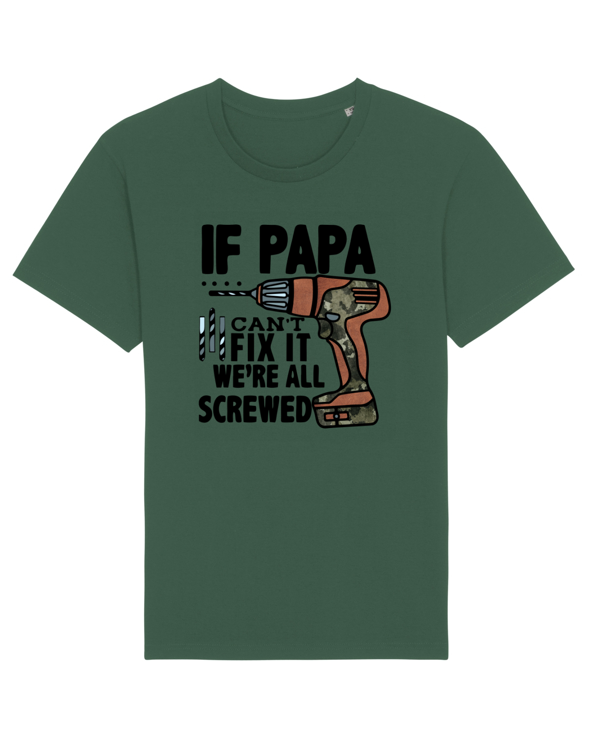 Tricou mânecă scurtă Unisex Rocker Bottle Green