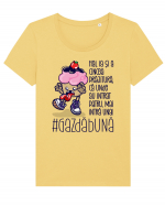 Gazdă bună Tricou mânecă scurtă guler larg fitted Damă Expresser