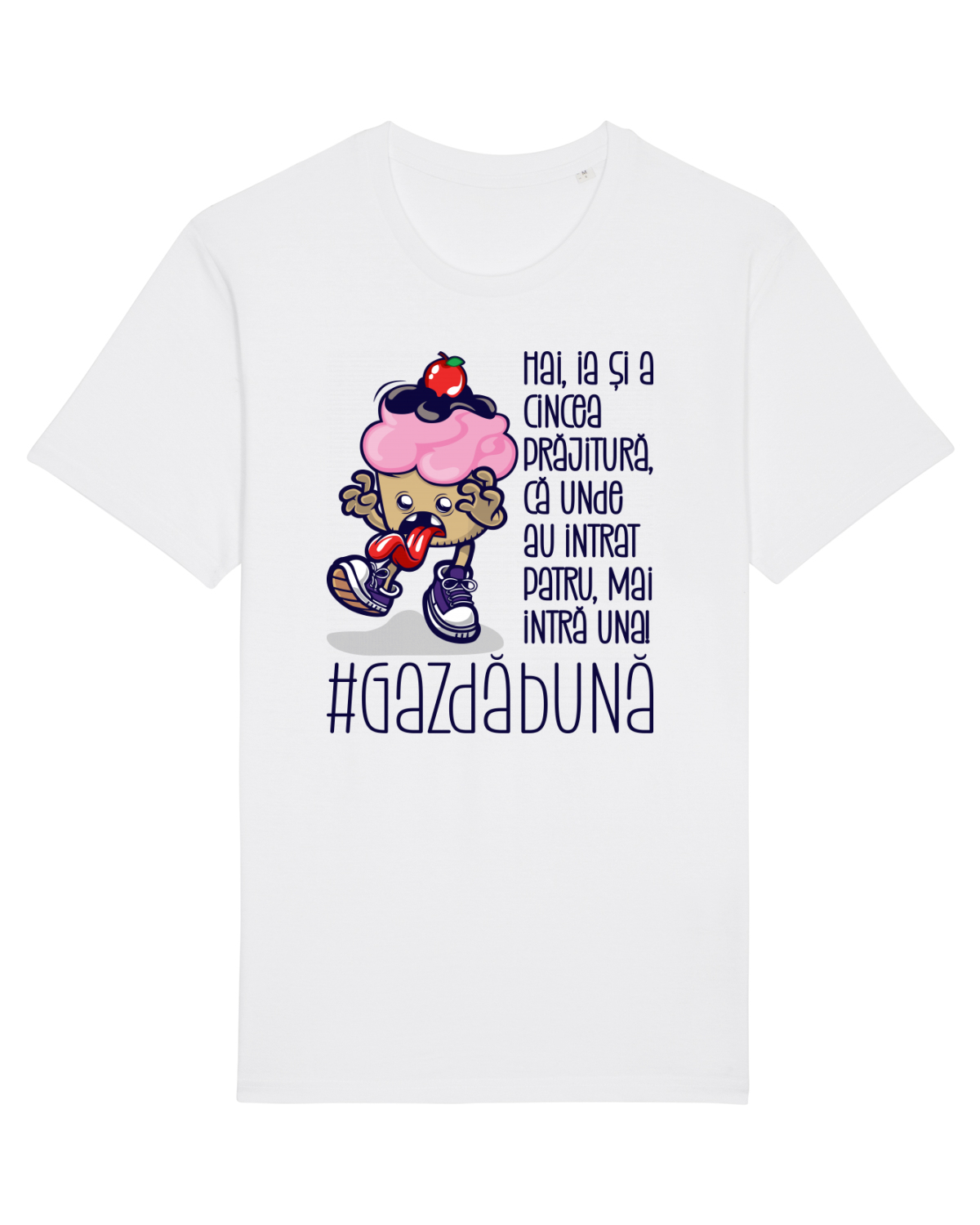 Tricou mânecă scurtă Unisex Rocker White