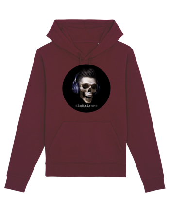 Craniu cu casti - skullphones 13 Burgundy