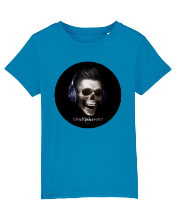 Craniu cu casti - skullphones 13 Azur