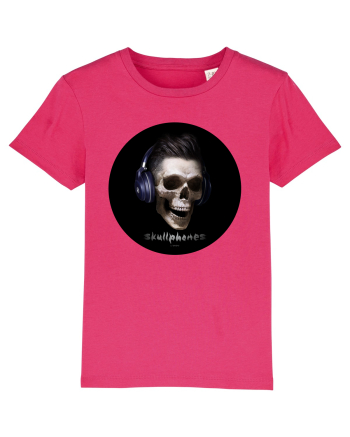 Craniu cu casti - skullphones 13 Raspberry