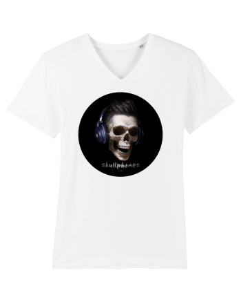 Craniu cu casti - skullphones 13 White