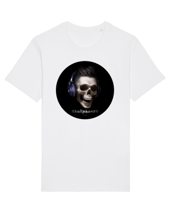 Craniu cu casti - skullphones 13 White