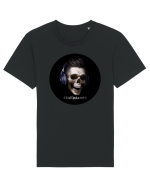 Craniu cu casti - skullphones 13 Tricou mânecă scurtă Unisex Rocker