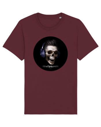 Craniu cu casti - skullphones 13 Burgundy