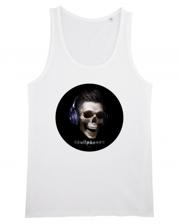 Craniu cu casti - skullphones 13 White