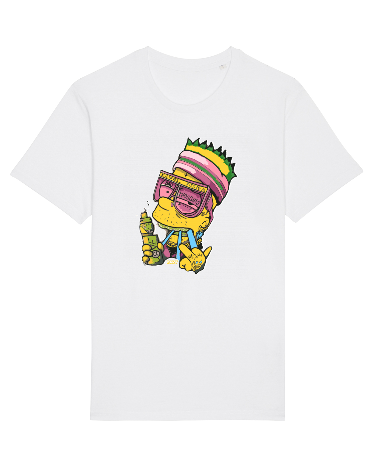 Tricou mânecă scurtă Unisex Rocker White