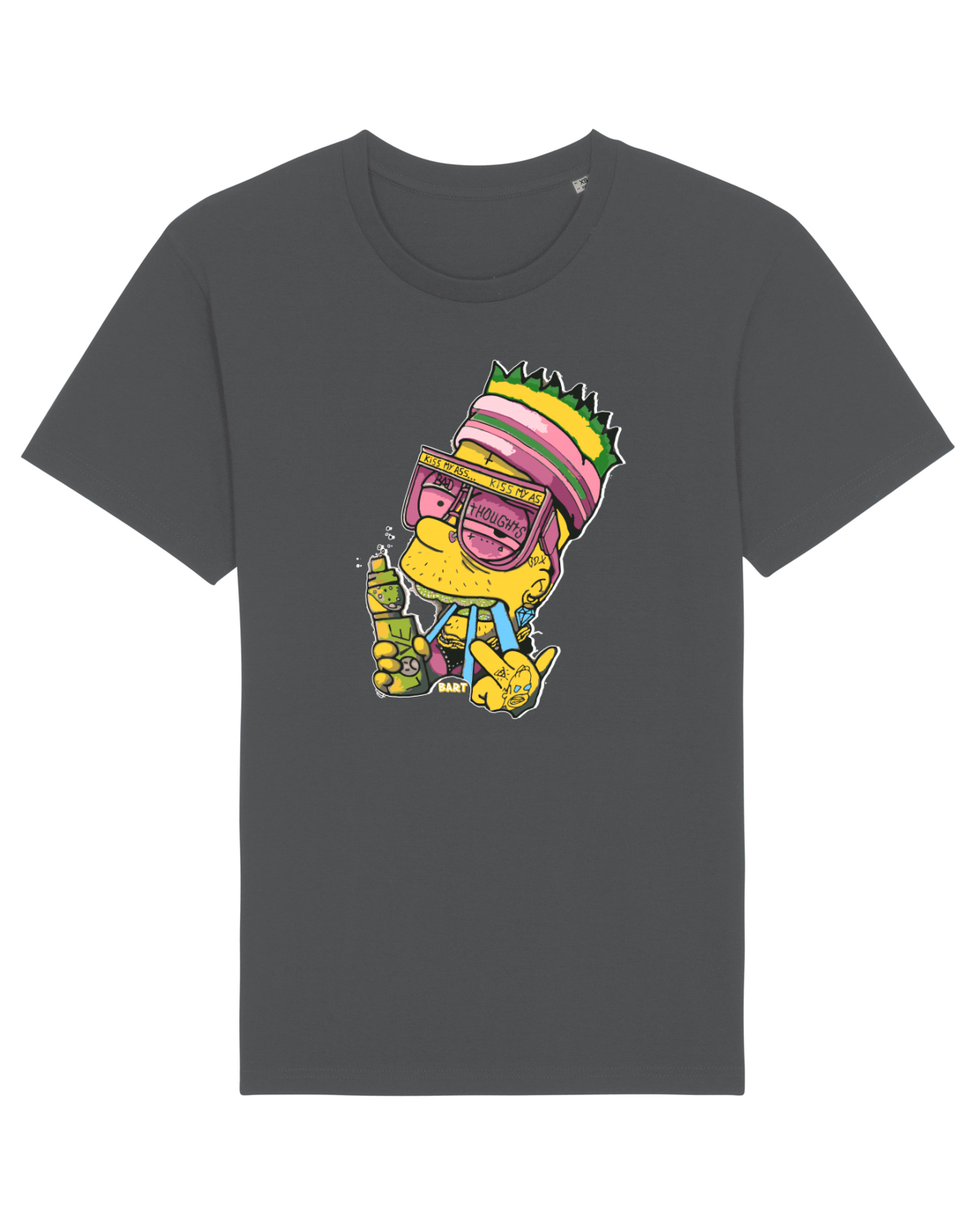 Tricou mânecă scurtă Unisex Rocker Anthracite