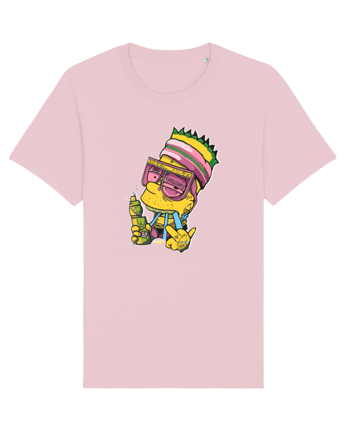 Tricou mânecă scurtă Unisex Rocker Cotton Pink