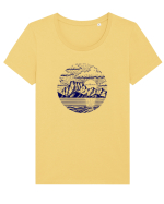 Outdoors Tricou mânecă scurtă guler larg fitted Damă Expresser