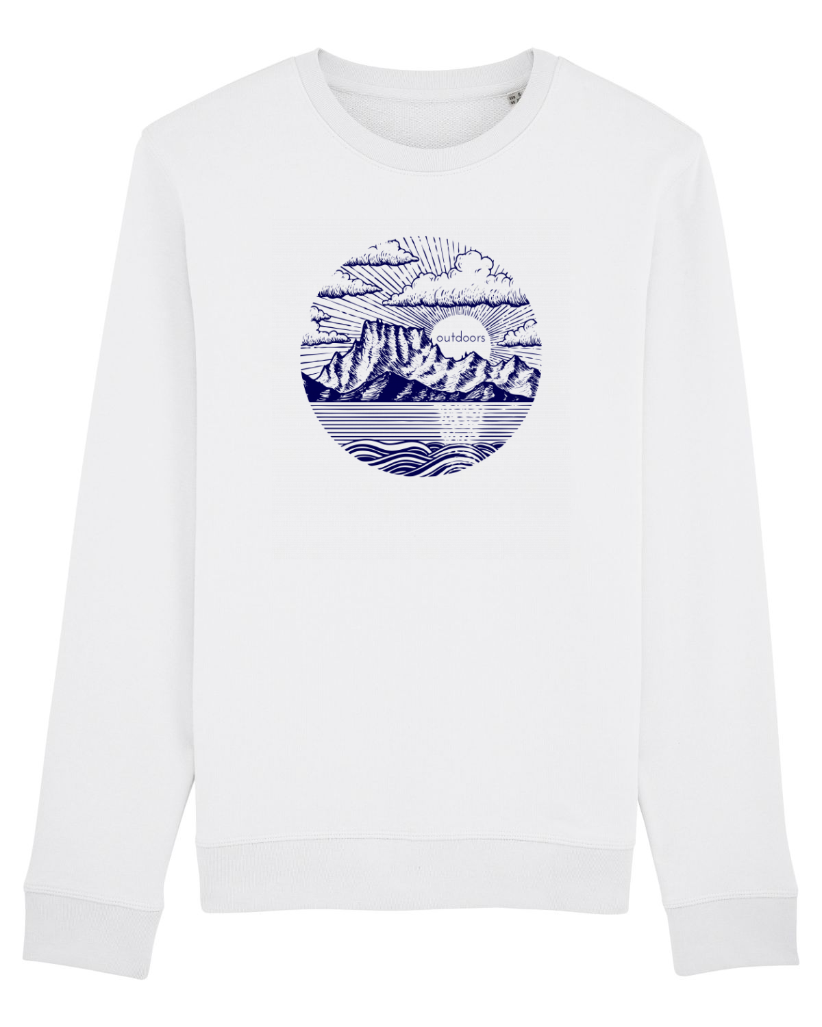 Bluză mânecă lungă Unisex Rise White