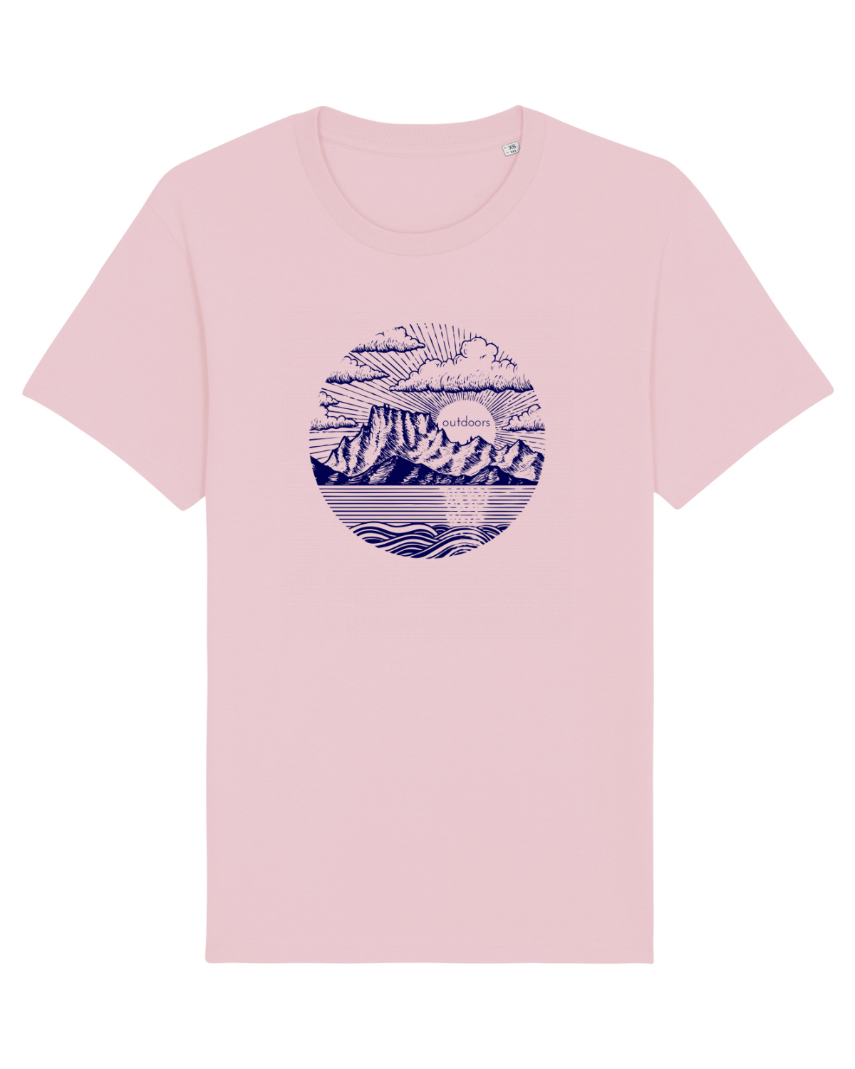 Tricou mânecă scurtă Unisex Rocker Cotton Pink