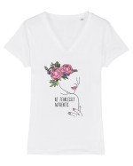 Be fearlessly authentic Tricou mânecă scurtă guler V Damă Evoker