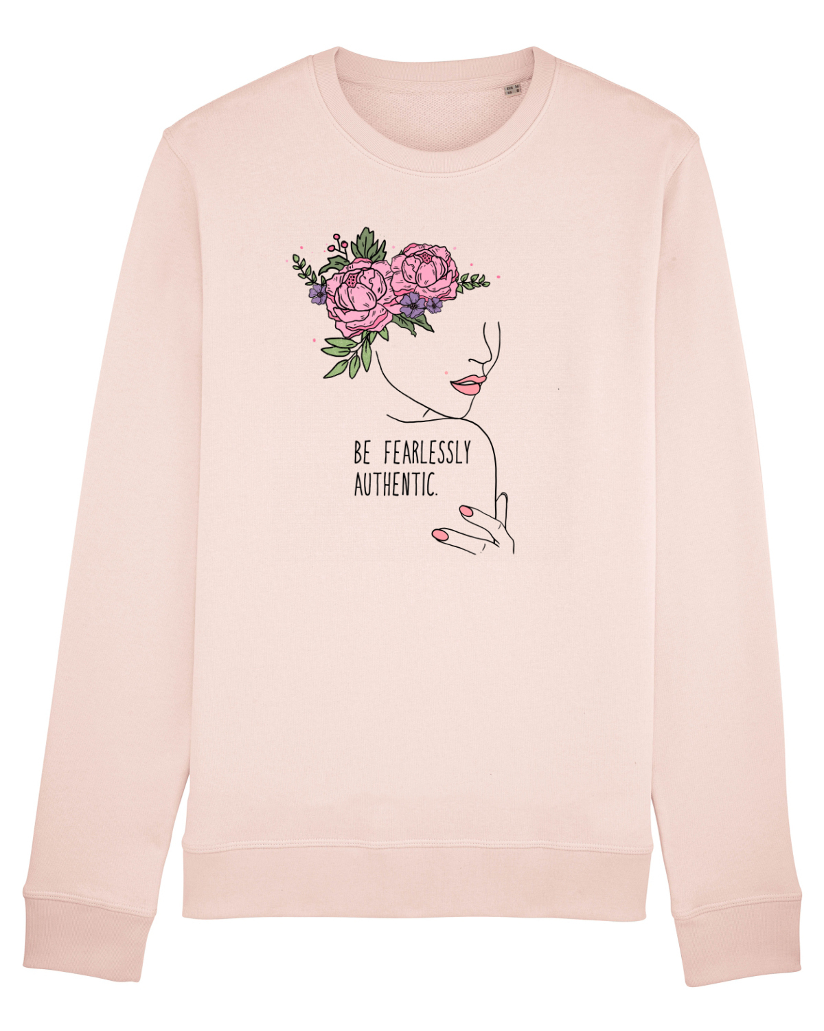 Bluză mânecă lungă Unisex Rise Candy Pink