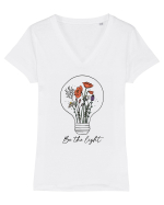 Be the light Tricou mânecă scurtă guler V Damă Evoker