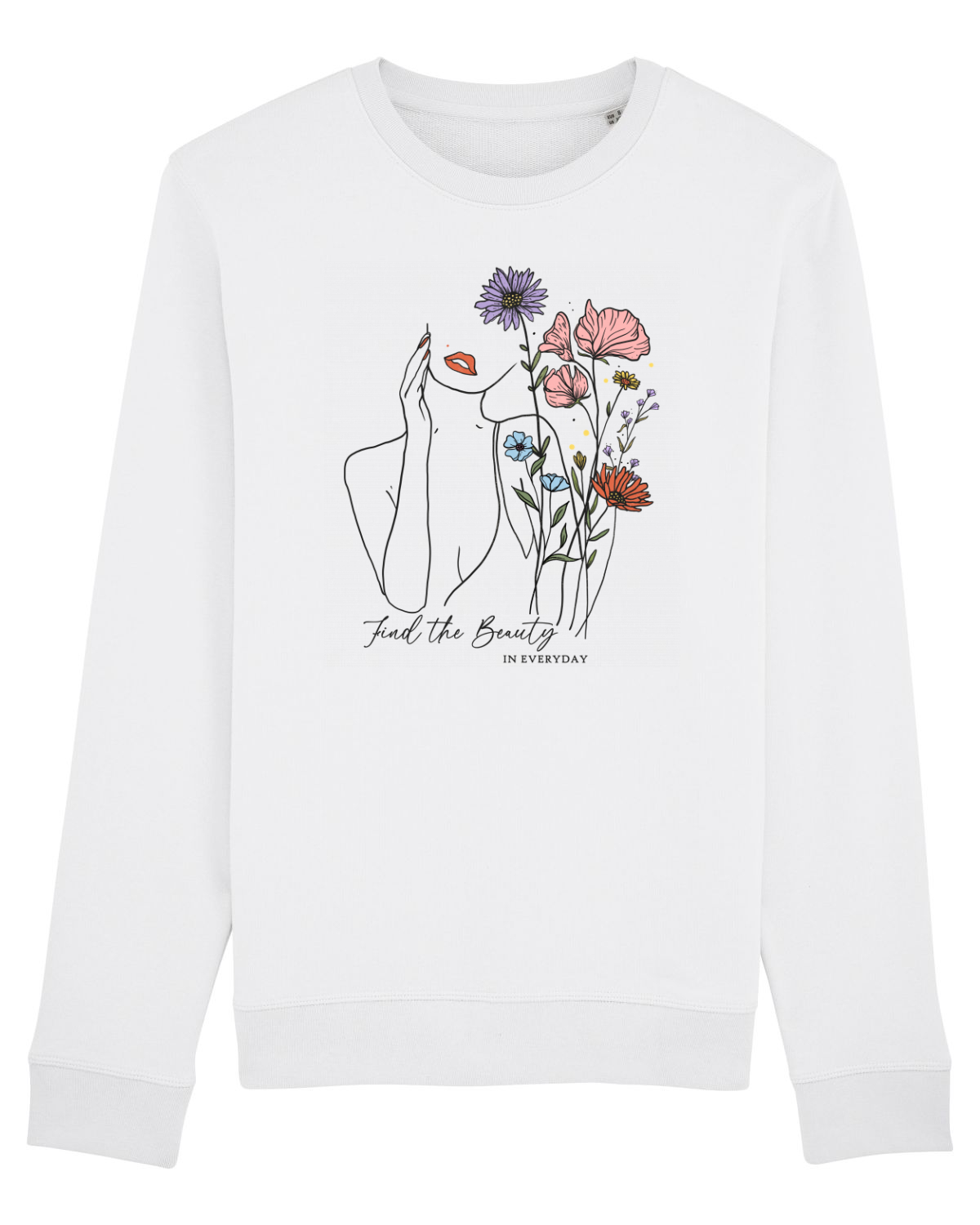 Bluză mânecă lungă Unisex Rise White