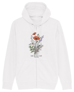 Flowers need time to bloom, so do you Hanorac cu fermoar Unisex Connector