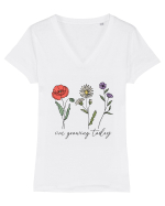 I'm growing today Tricou mânecă scurtă guler V Damă Evoker