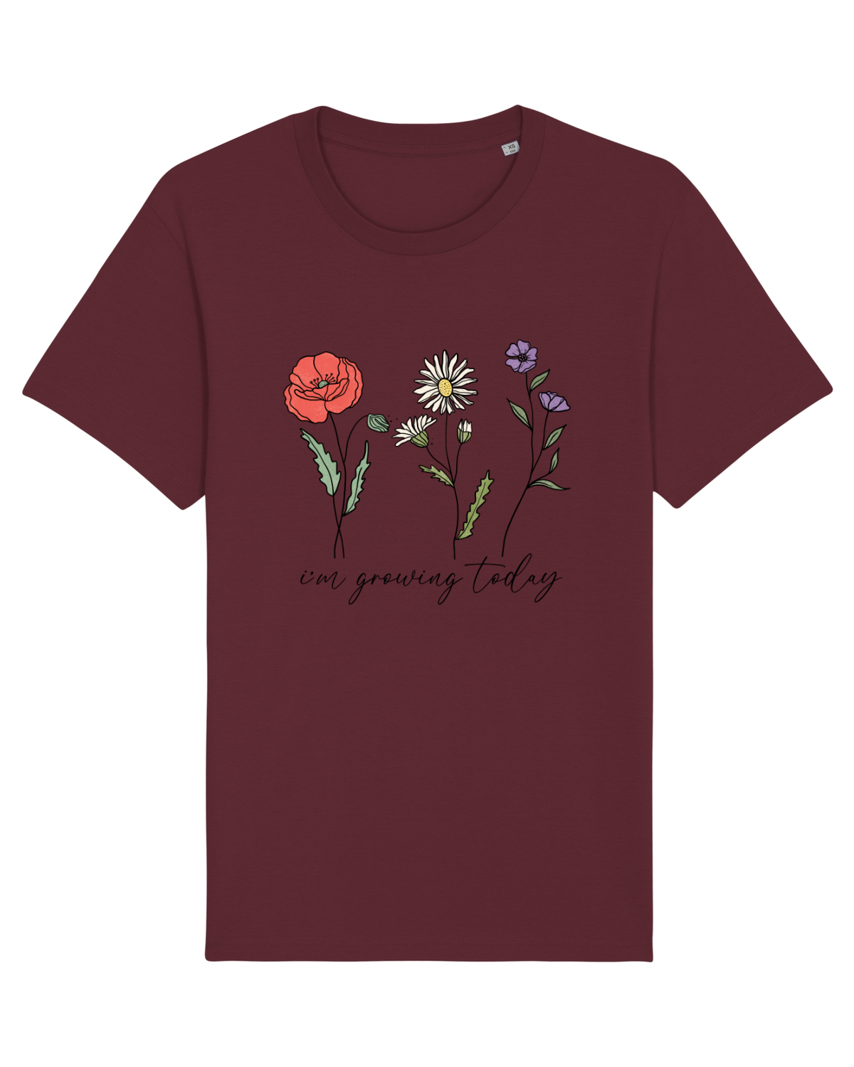 Tricou mânecă scurtă Unisex Rocker Burgundy