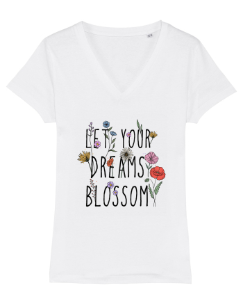 Let your dreams blossom White