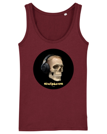 Craniu cu casti - skullphones 14 Burgundy