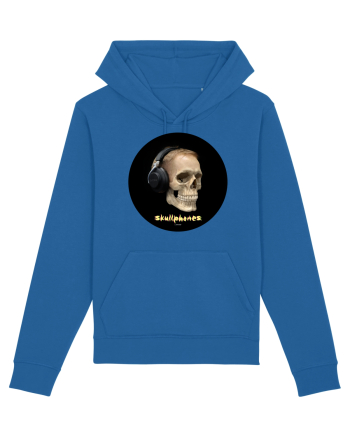 Craniu cu casti - skullphones 14 Royal Blue