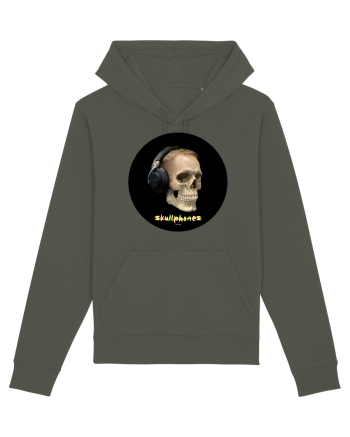 Craniu cu casti - skullphones 14 Khaki