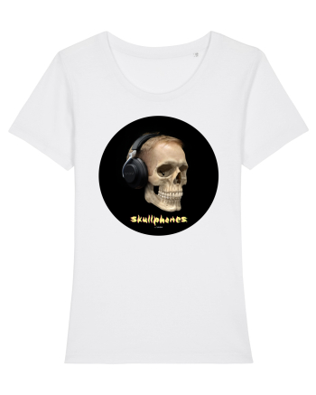 Craniu cu casti - skullphones 14 White