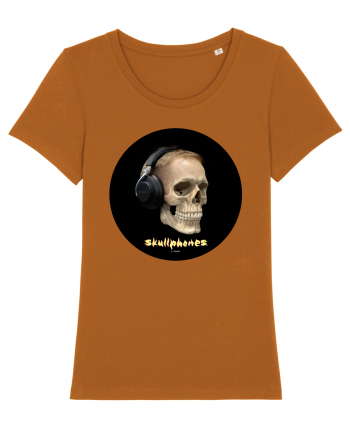 Craniu cu casti - skullphones 14 Roasted Orange