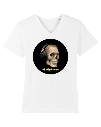 Craniu cu casti - skullphones 14 White