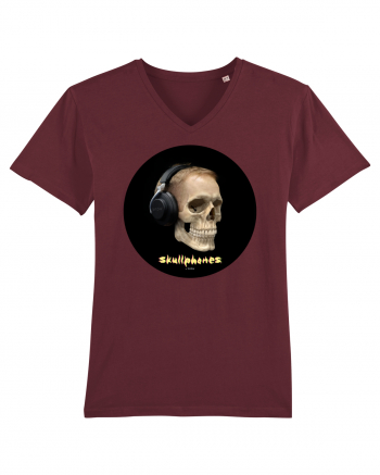 Craniu cu casti - skullphones 14 Burgundy