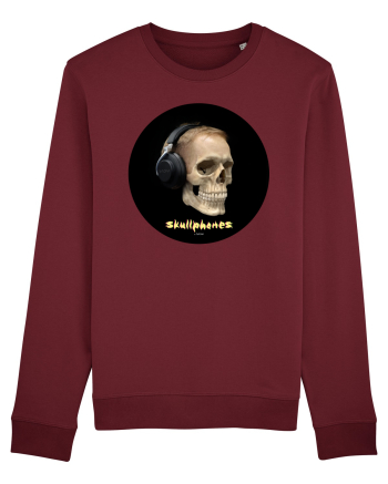 Craniu cu casti - skullphones 14 Burgundy