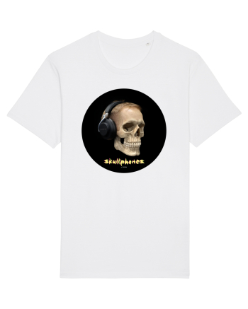 Craniu cu casti - skullphones 14 White