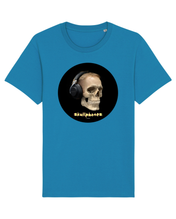 Craniu cu casti - skullphones 14 Azur