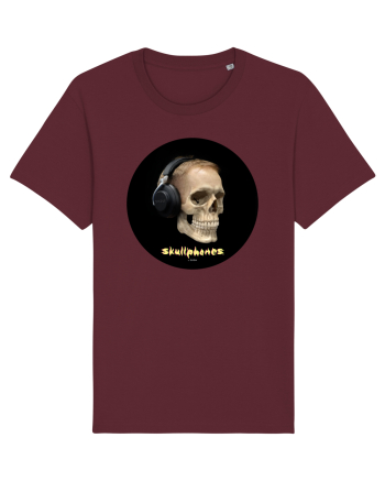 Craniu cu casti - skullphones 14 Burgundy