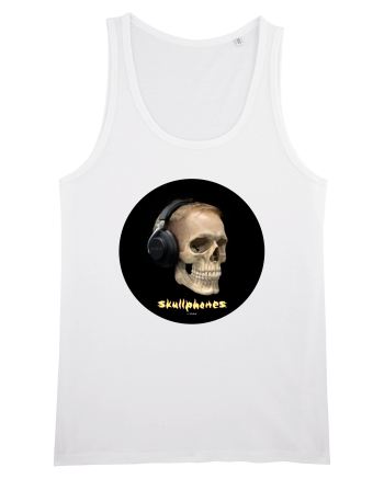 Craniu cu casti - skullphones 14 White