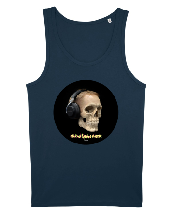 Craniu cu casti - skullphones 14 Navy