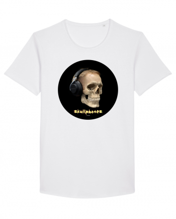 Craniu cu casti - skullphones 14 White