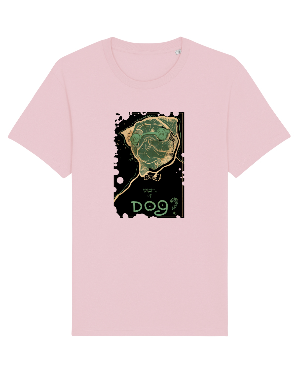 Tricou mânecă scurtă Unisex Rocker Cotton Pink