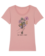Make yourself a priotity Tricou mânecă scurtă guler larg fitted Damă Expresser