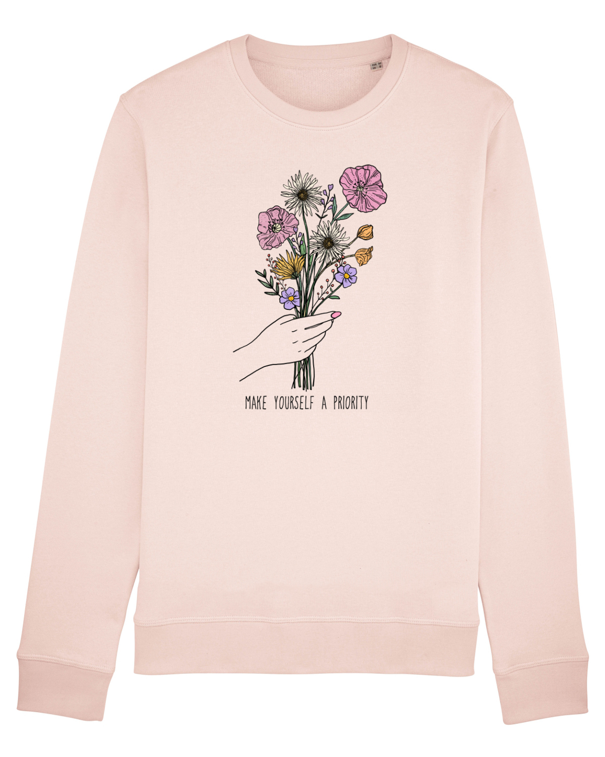 Bluză mânecă lungă Unisex Rise Candy Pink